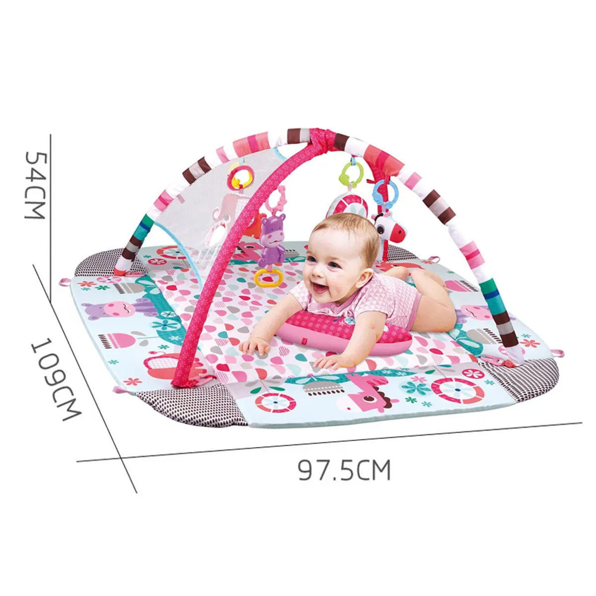 IDEAL - Gimnasio Musical 5 en 1 con Pelotas Rosa