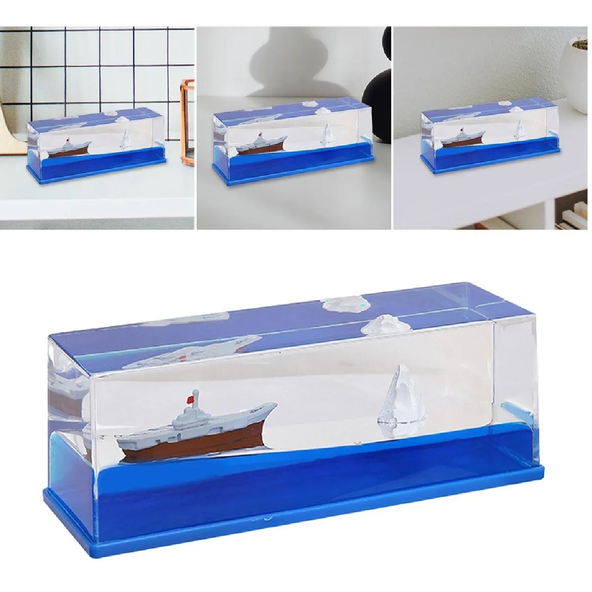 GENERICO - Barco Decorativo en Acrilico Aleatorio x1