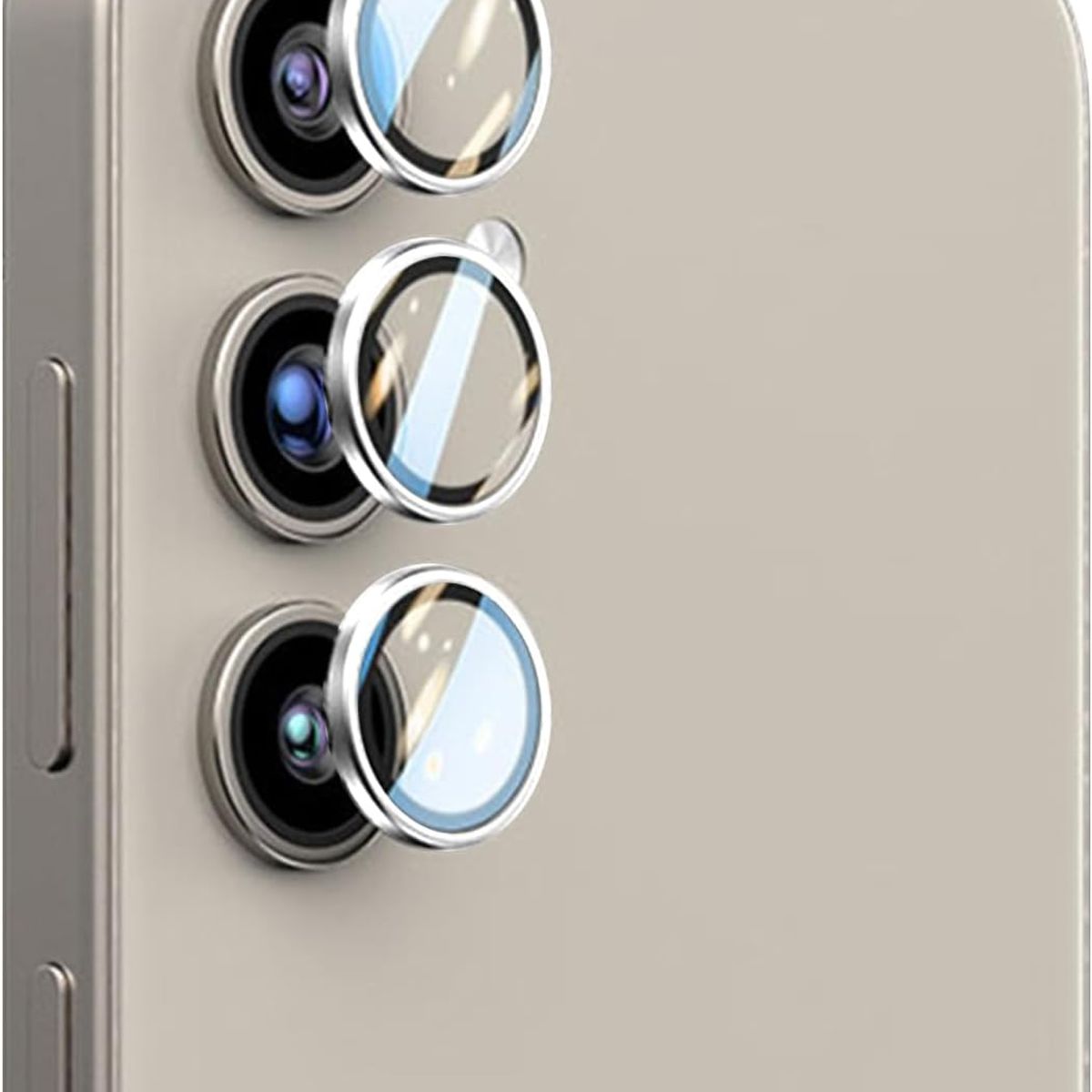 GENERICO - Protector De Cámara Samsung A15 Plateado