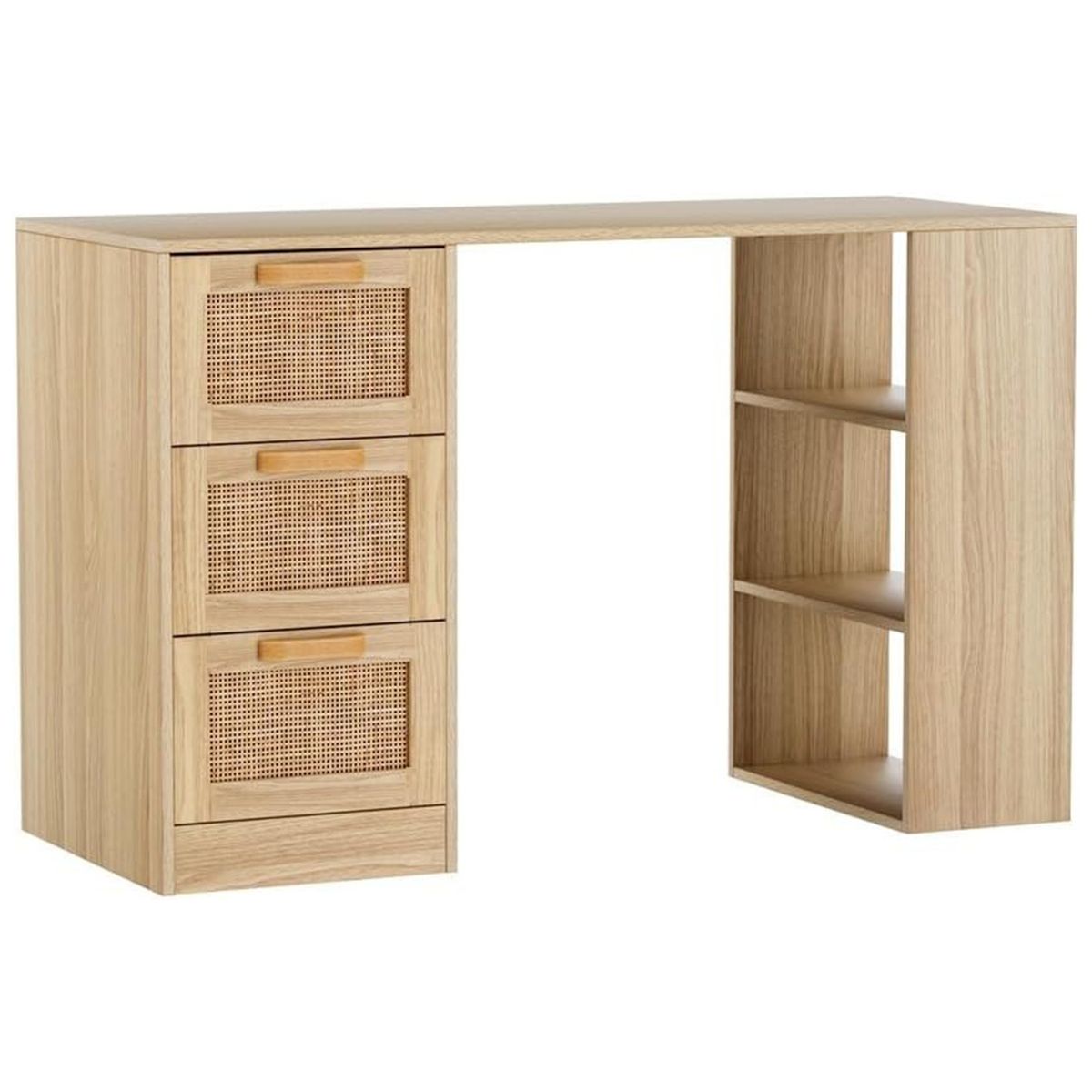 DIBA MUEBLES - Escritorio Moderno Con 3Cj Ratan Charly - Diba Muebles