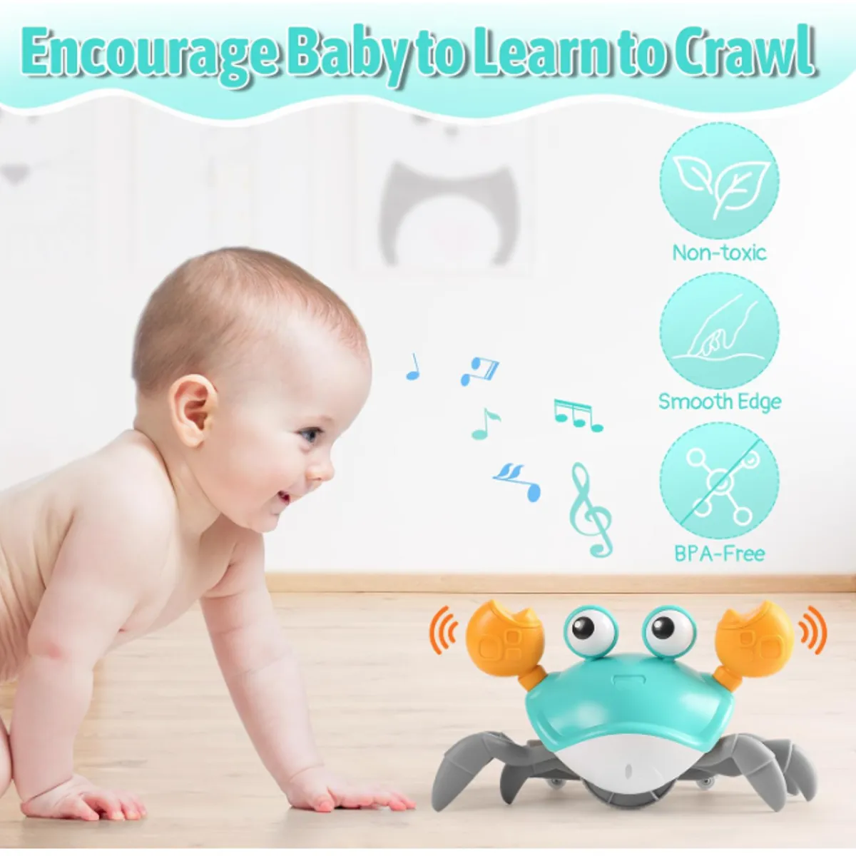 GENERICO - Cangrejo Tummy Time Sensorial Estimulacion Temprana