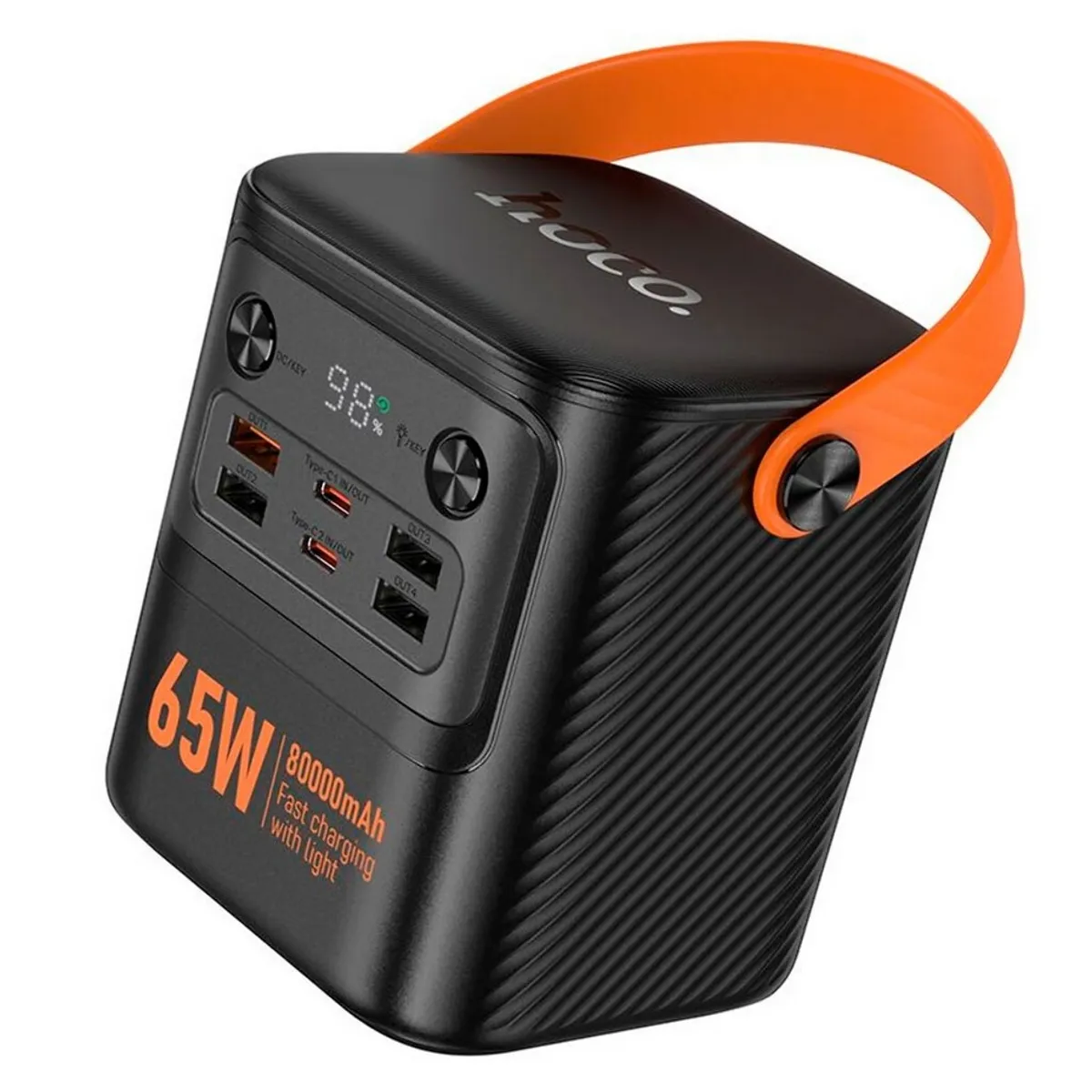 HOCO - Cargador Bateria Portatil 65W 80000mA - Carga Laptop Celulares - Hoco