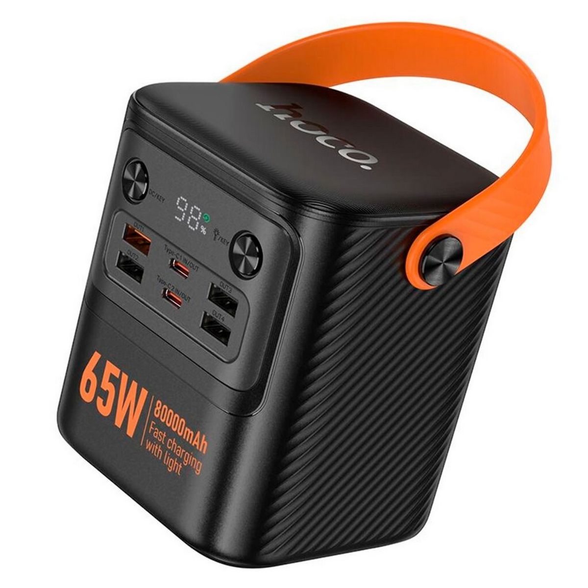 HOCO - Cargador Bateria Portatil 65W 80000mA - Carga Laptop Celulares - Hoco