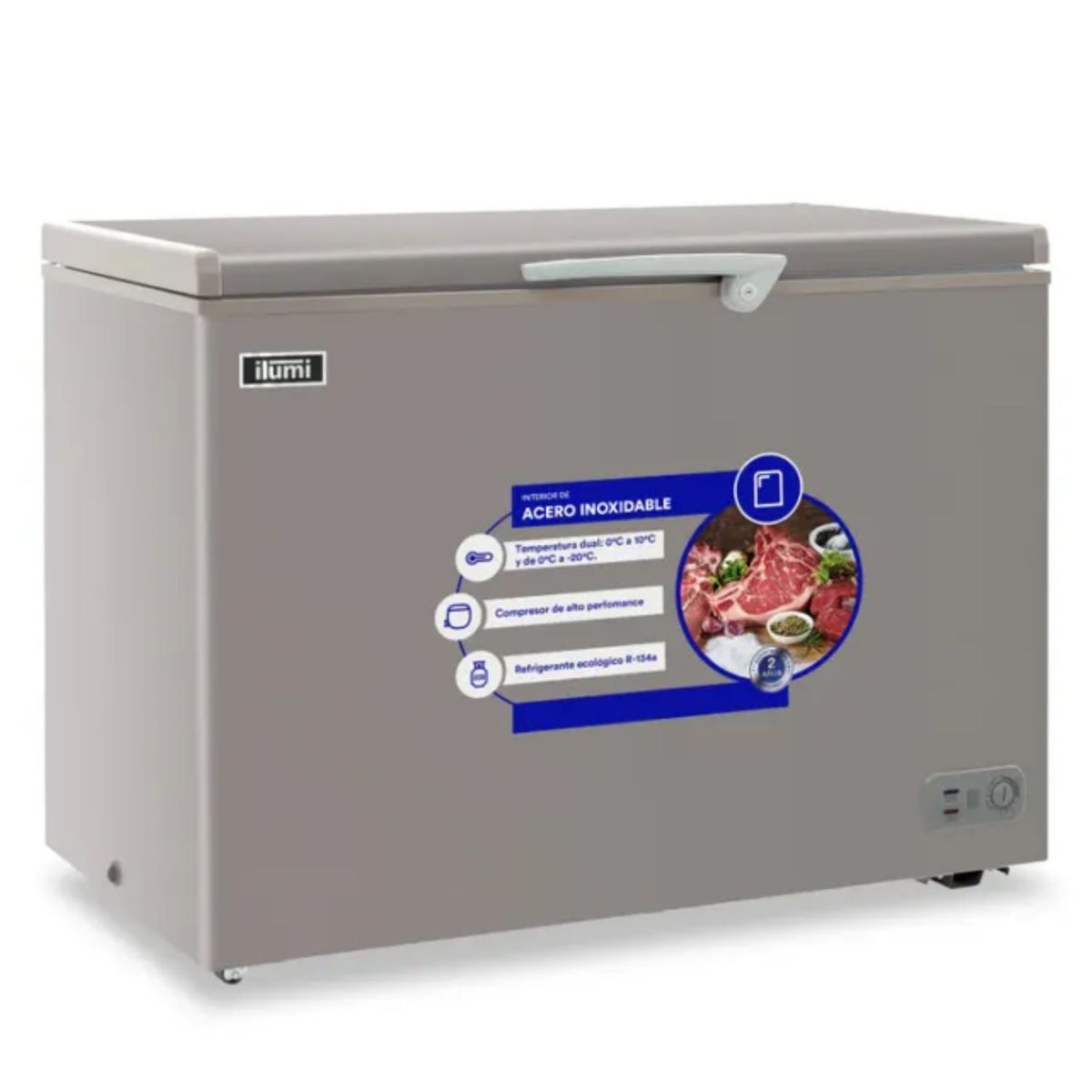 ILUMI - Congelador 340L Horizontal Ilumi TFI-3400DG