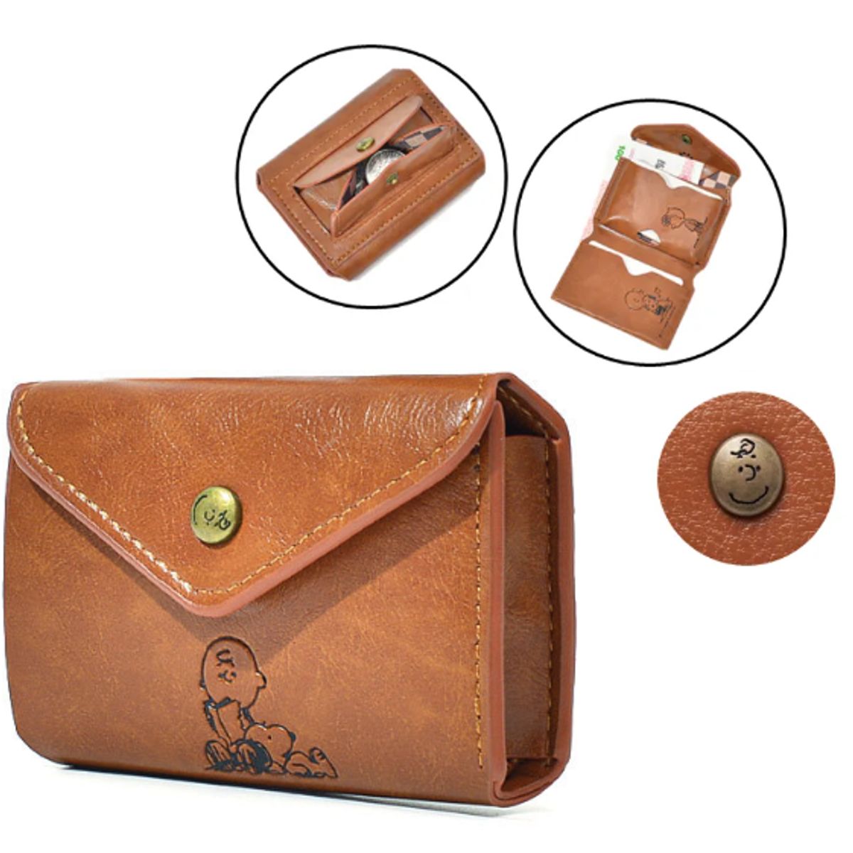 SNOOPY - Billetera con Tarjetero y Monedero Snoopy