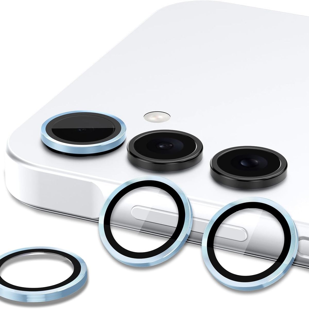 GENERICO - Protector De Cámara Samsung A16 Celeste