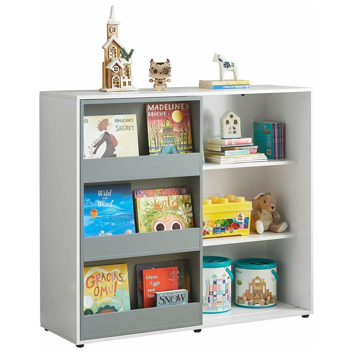 DIBA MUEBLES - Librero Infantil Con Puerta Corrediza Misty - DIBA Muebles