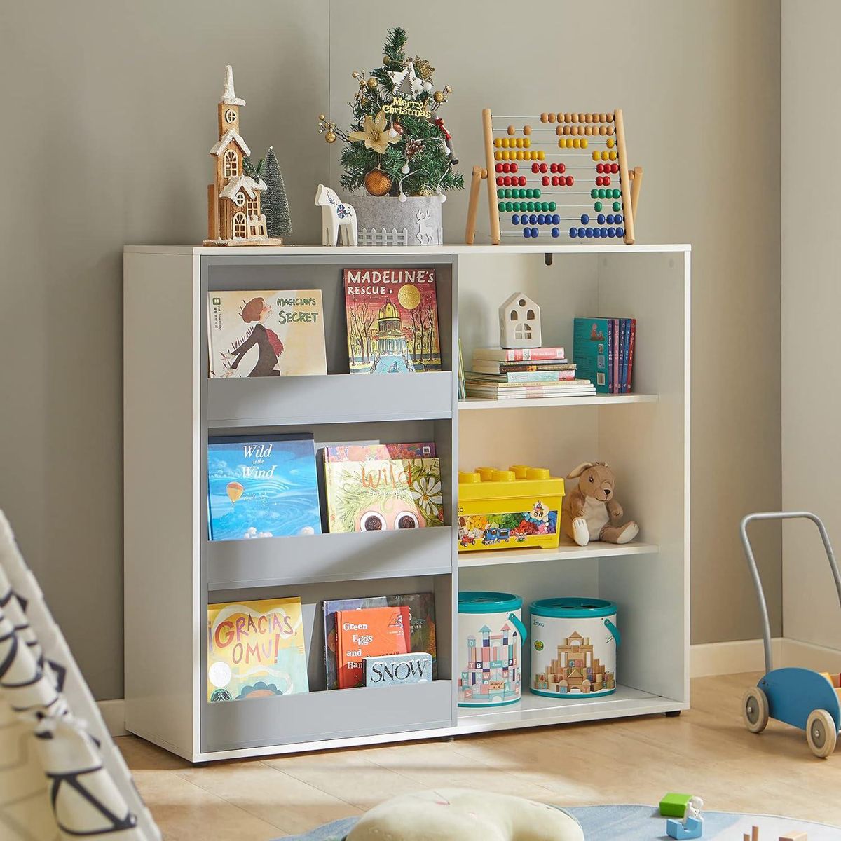 DIBA MUEBLES - Librero Infantil Con Puerta Corrediza Misty - DIBA Muebles
