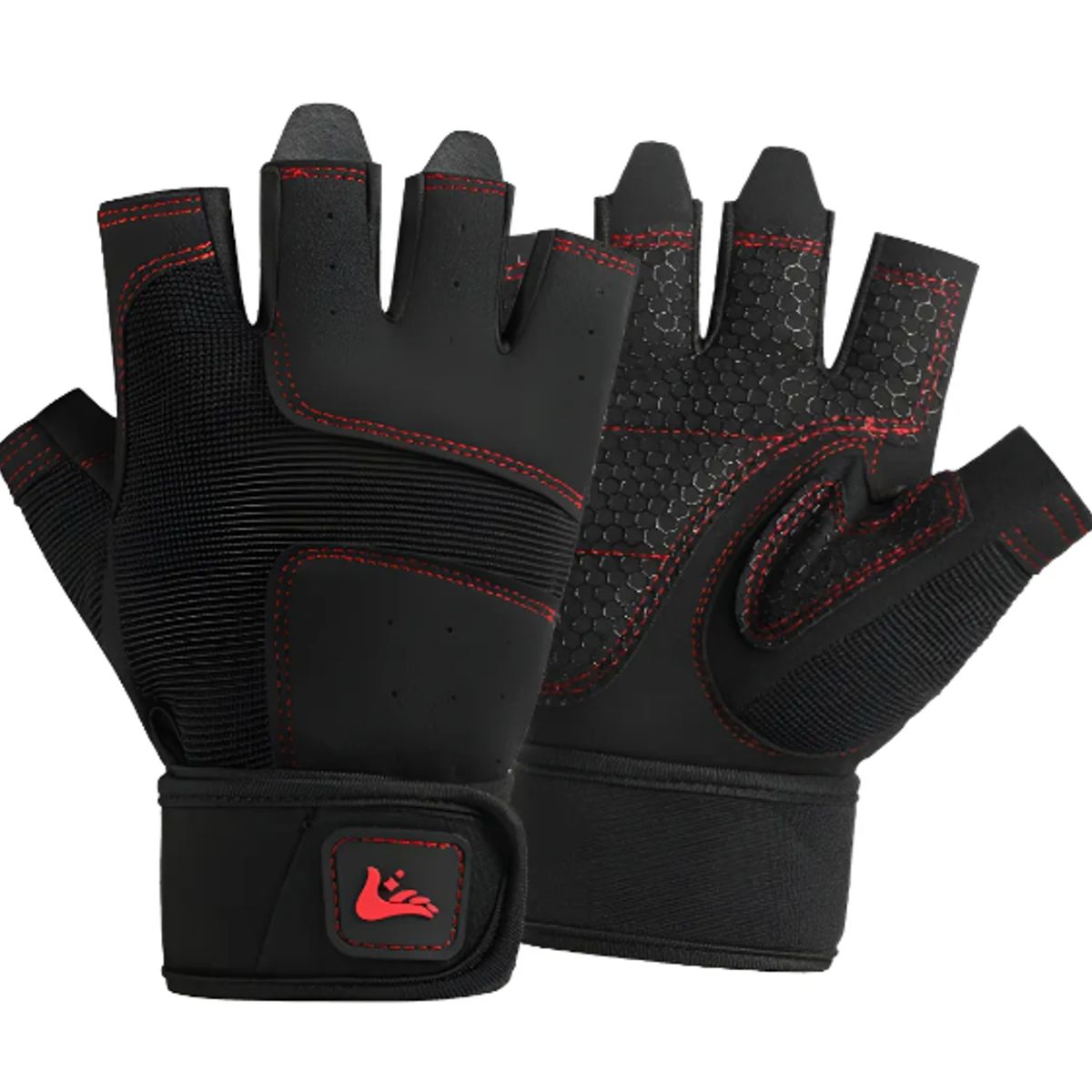 GENERICO - Guantes para Gimnasio Con Muñequera Unisex