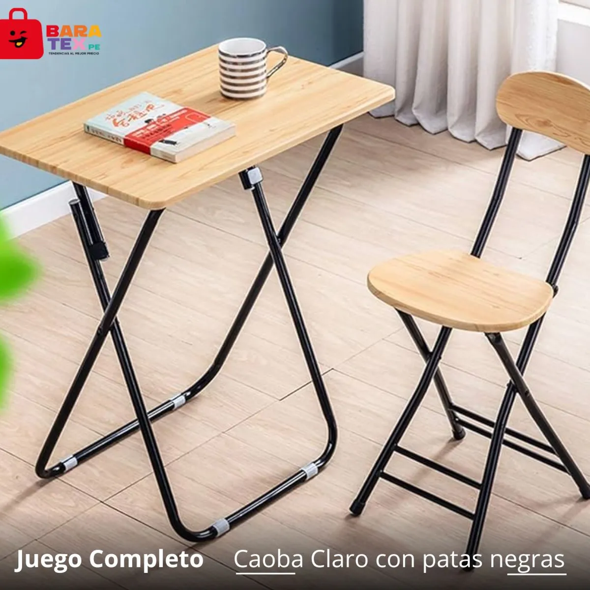GENERICO - mesa y silla juego completo plegable moderno