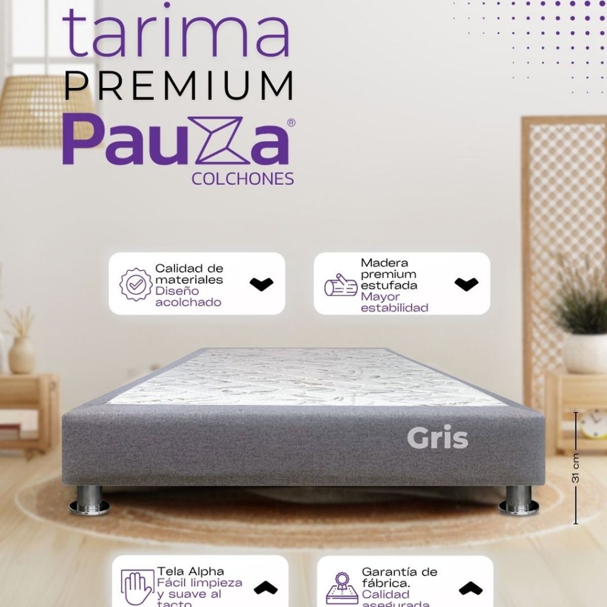 PAUZA - BASE BOX TARIMA PAUZA 2PLZ