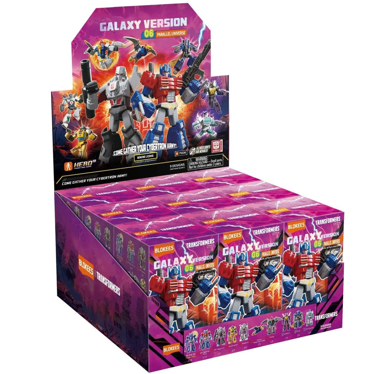 HASBRO - Blokees Caja 9x1 Transformers Galaxy 06 Parallel Unive 71106