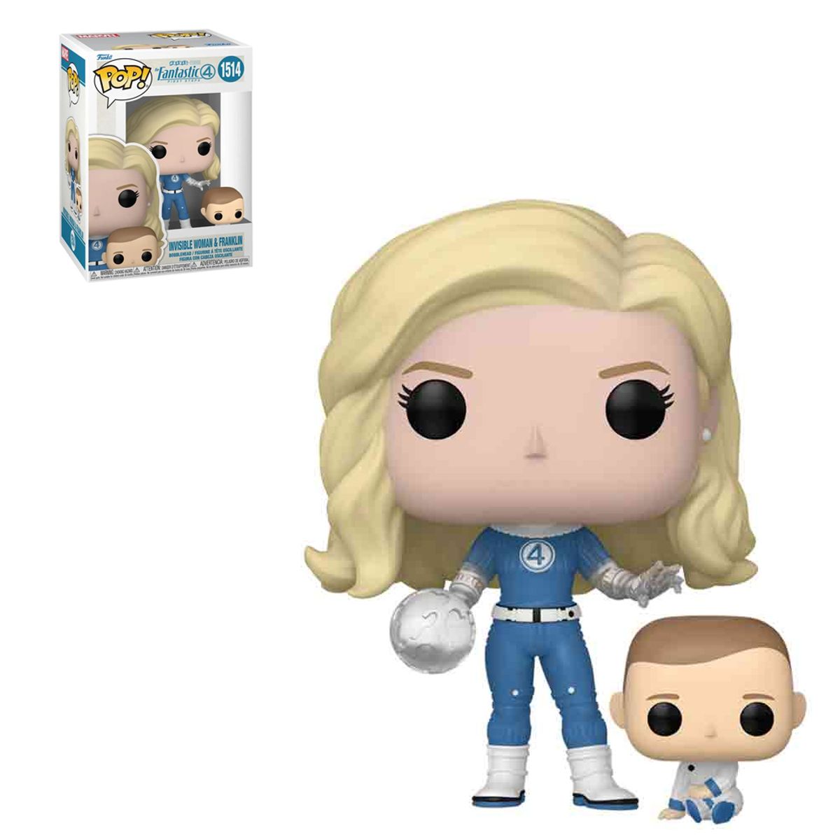 FUNKO - Funko Pop Los 4 Fantasticos Mujer Invisible y Franklin 1514