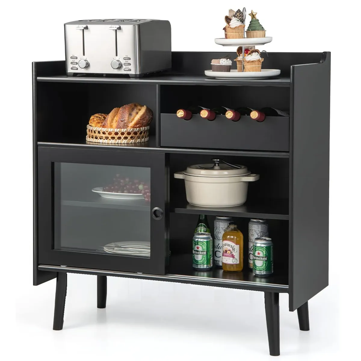 DIBA MUEBLES - Mueble Bar Moderno Wiska - Diba Muebles