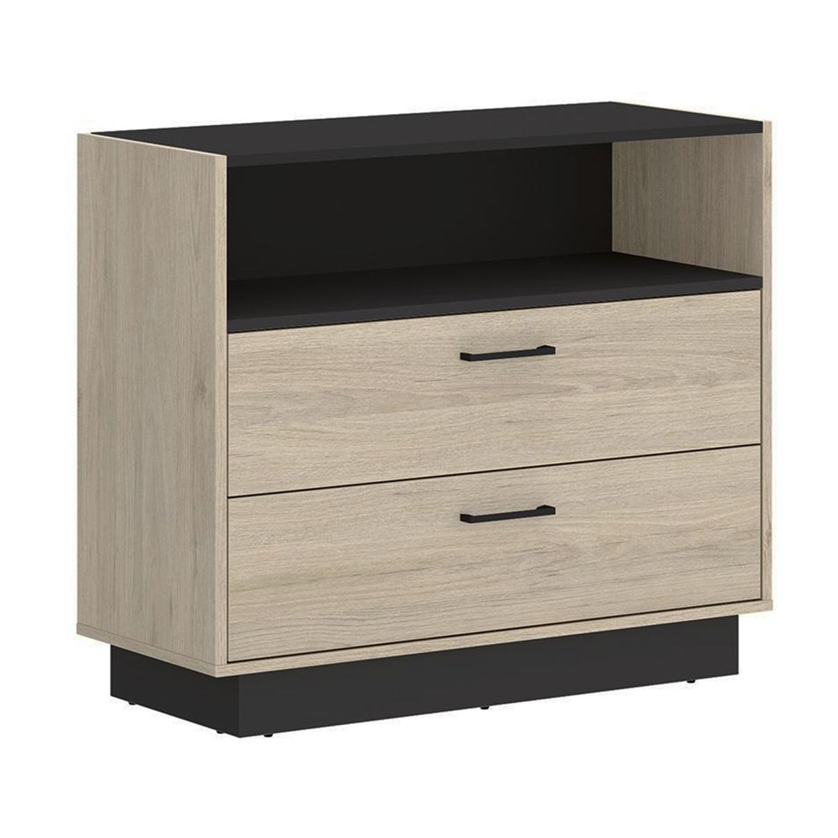 DIBA MUEBLES - Cajonera Multiusos Velador 2Cj Moderno Prince - Diba Muebles