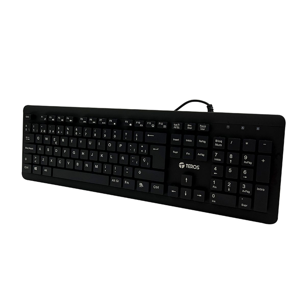 TEROS - Teclado TE-4065N A prueba de agua IPX USB Negro