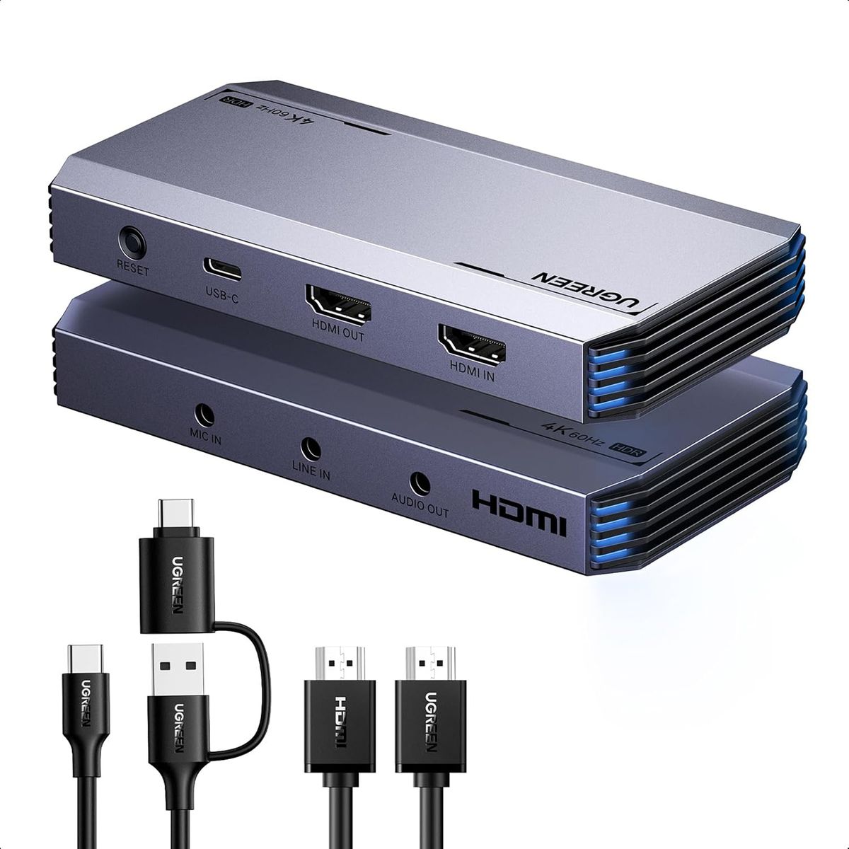 UGREEN - Capturadora de Video UGREEN 4K HDMI VRR HDR USB Streaming