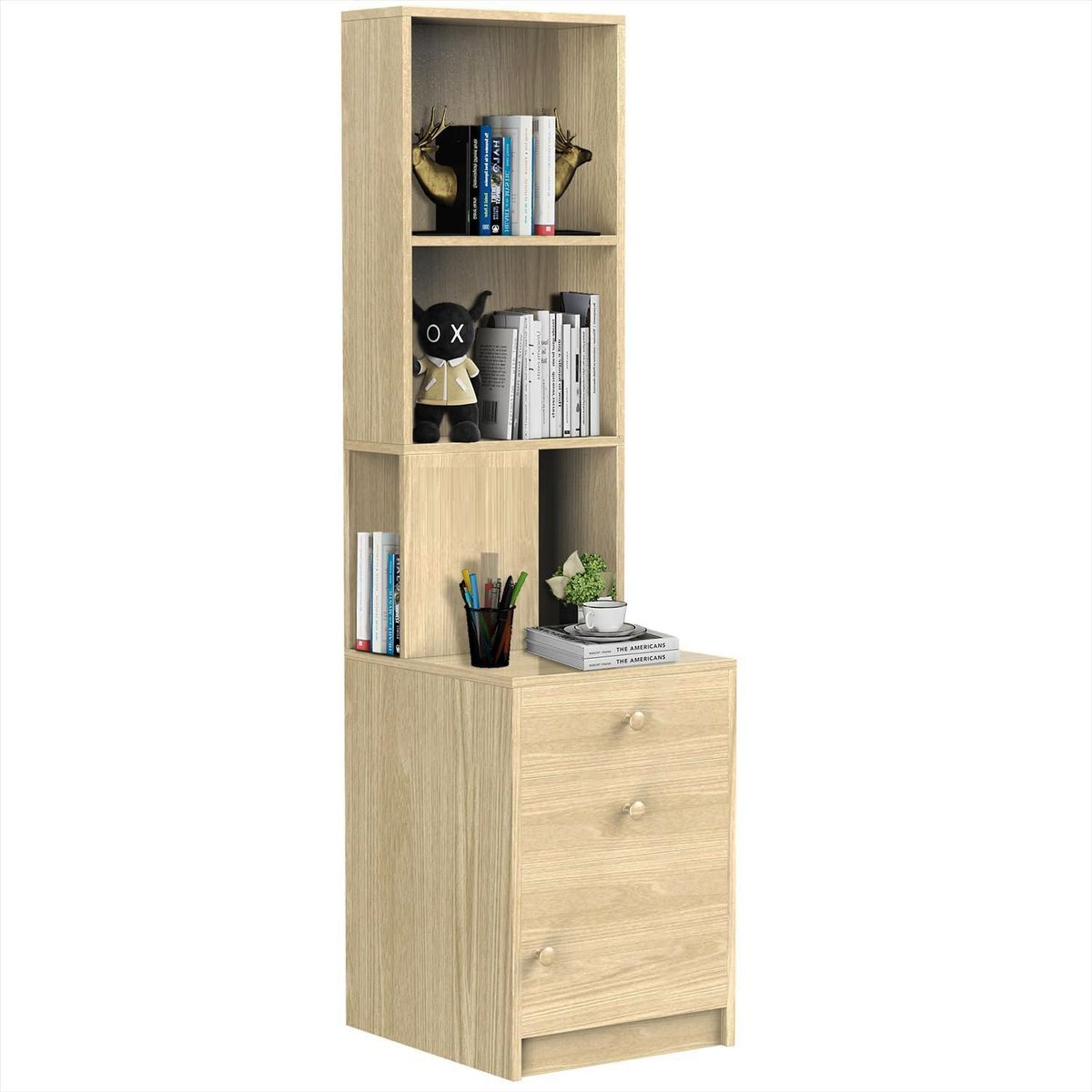 DIBA MUEBLES - Velador Con Estante Julieta - Diba Muebles