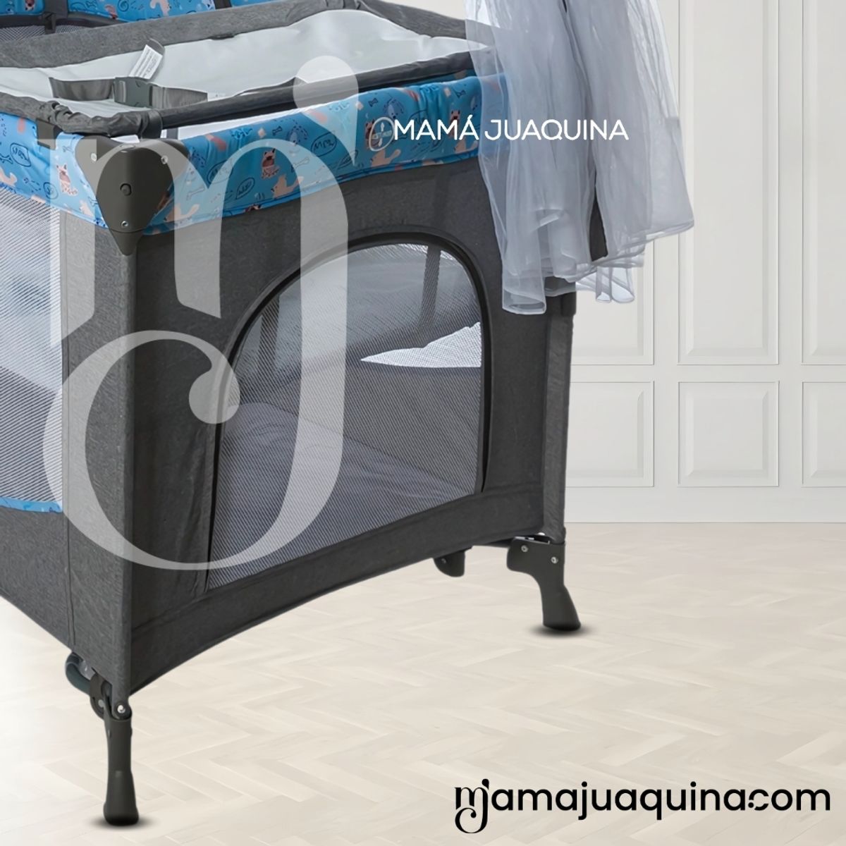 BABY - Cuna Corral de Lujo «FIYI II» Edición Limitada Blue