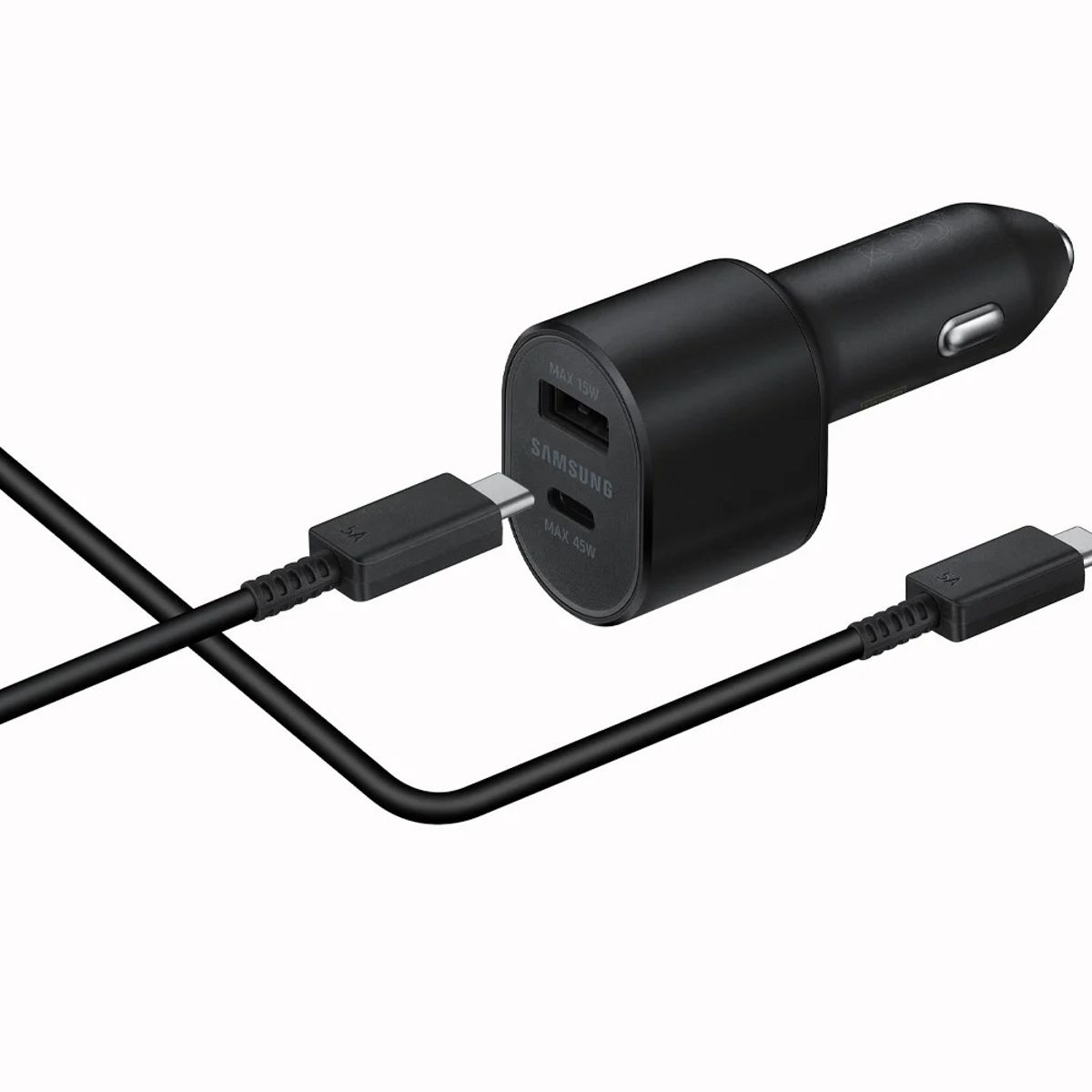 SAMSUNG - cargador de auto samsung 45w usb-c dual port super fast charge