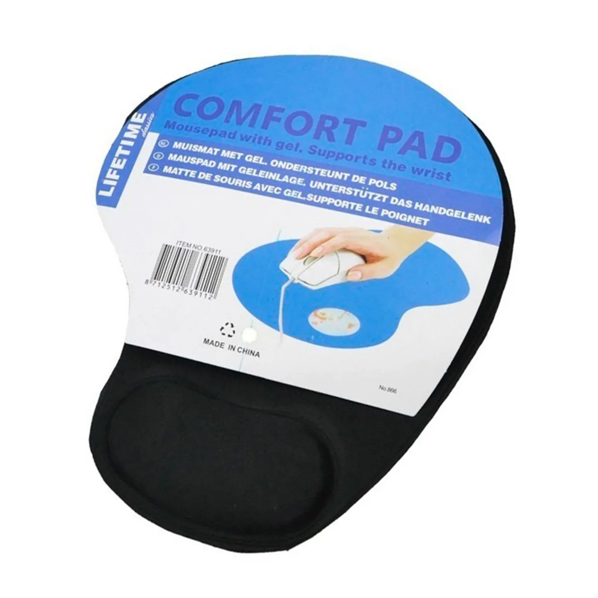 GENERICO - Mouse Pad Base Escritorio Con Almohadilla En Gel Alta Calidad