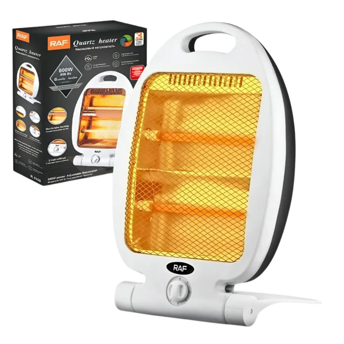 SEISA - Calentador Calefactor Estufa Eléctrica Halógena Silencio Termostato