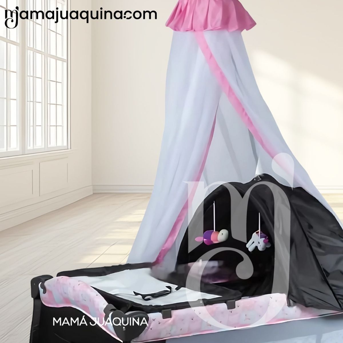 BABY - Cuna Corral de Lujo «KENDALL II» Edición Limitada Pink