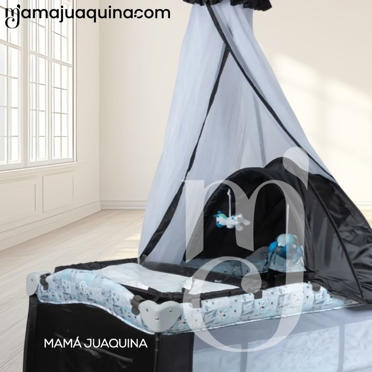 BABY - Cuna Corral de Lujo «KENDALL II» Edición Limitada White