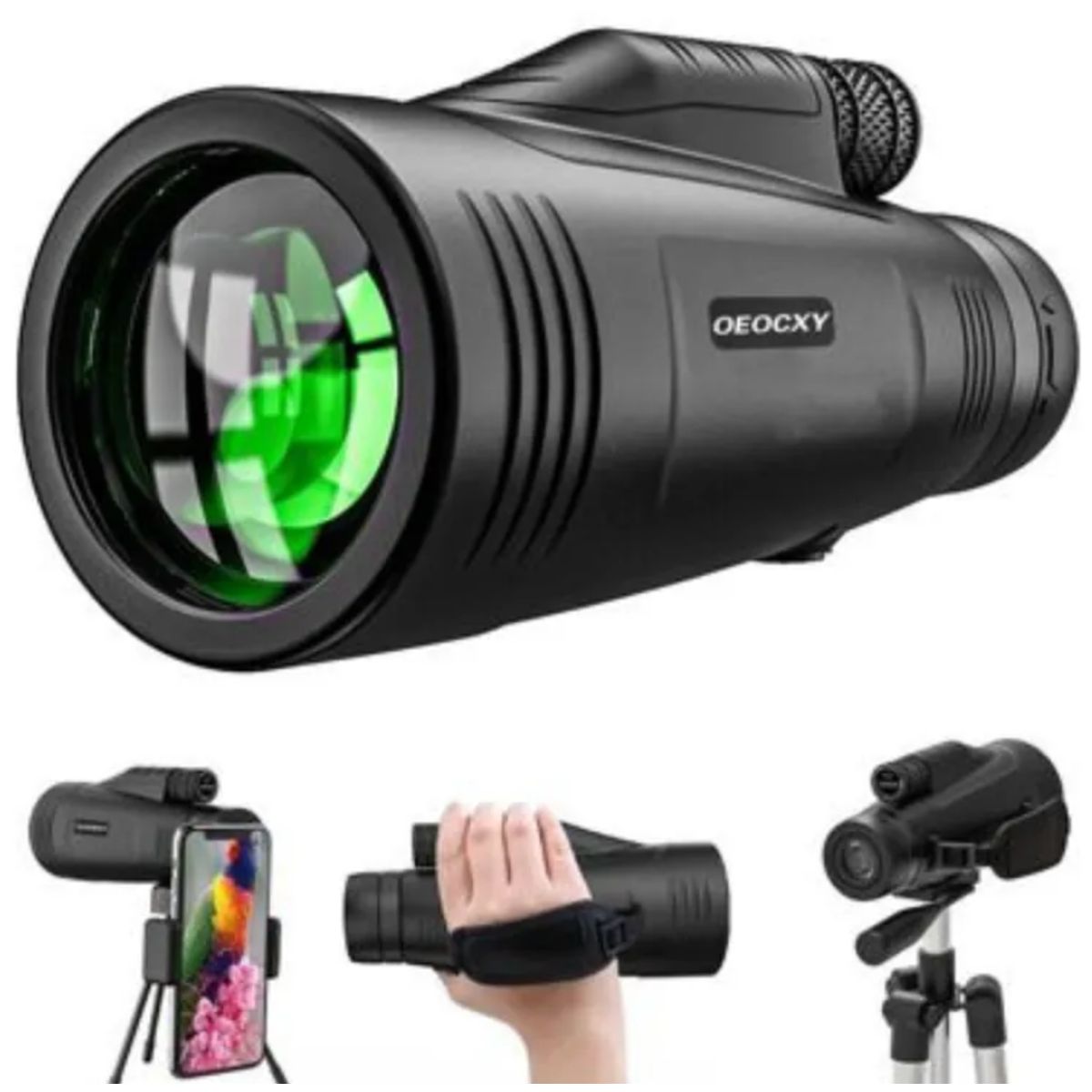 GENERICO - Monocular 9500 mt Adaptador para teléfono,trípode y láser