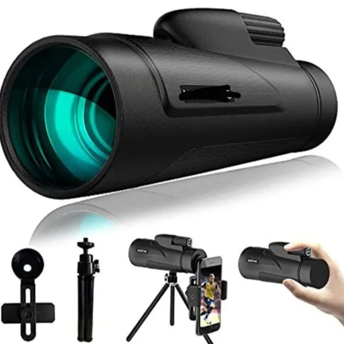 GENERICO - Monocular 9500 mt Adaptador para teléfono,trípode y láser