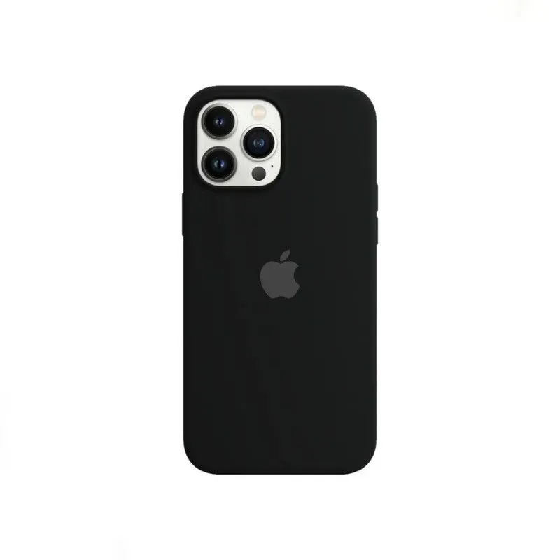 CASE - Case Silicona Para Iphone 15 Pro Max -   Negro