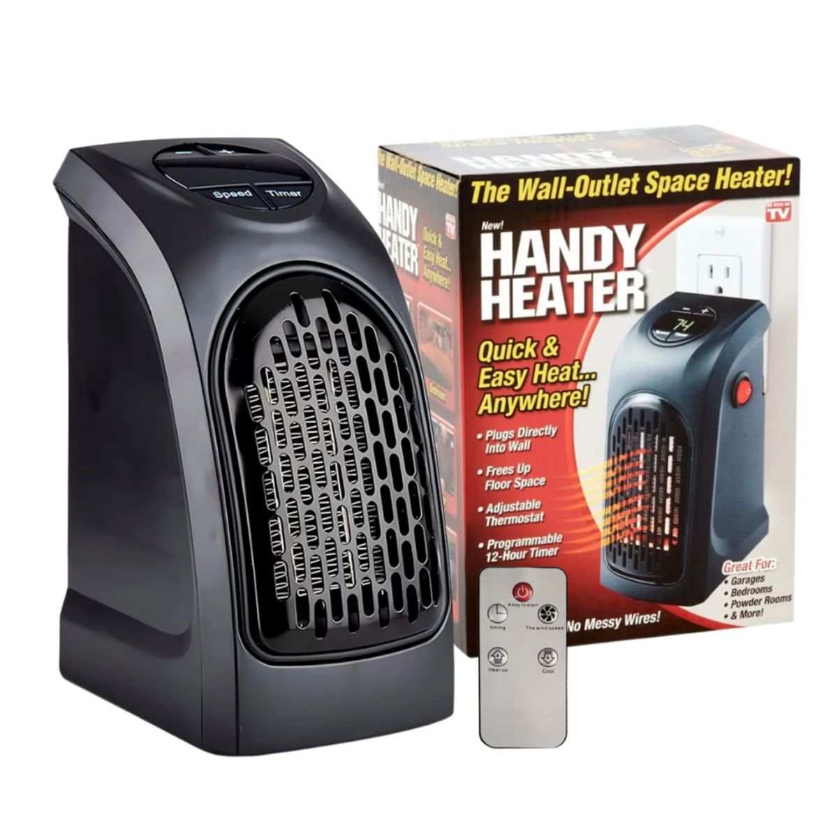 SEISA - Estufa Calefactor Electrica Calentador de Ambiente Termostato 400w