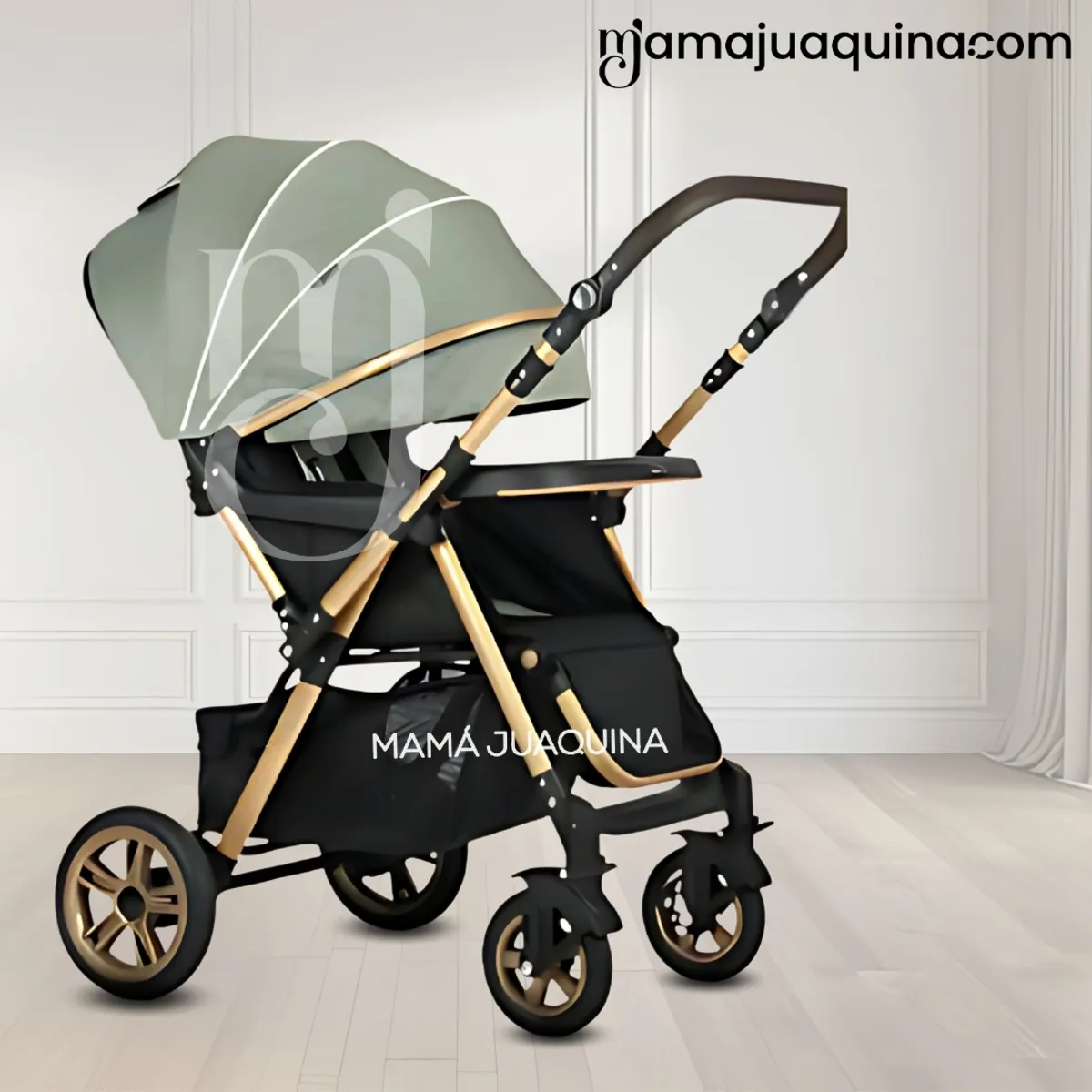 BABY - Coche Cuna de Lujo «VALEN PREMIUM» Green