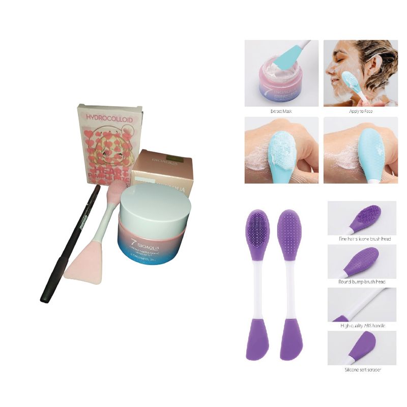 BIOAQUA - crema v7 Bioaqua lapiz ojos paleta silicona regalo parche