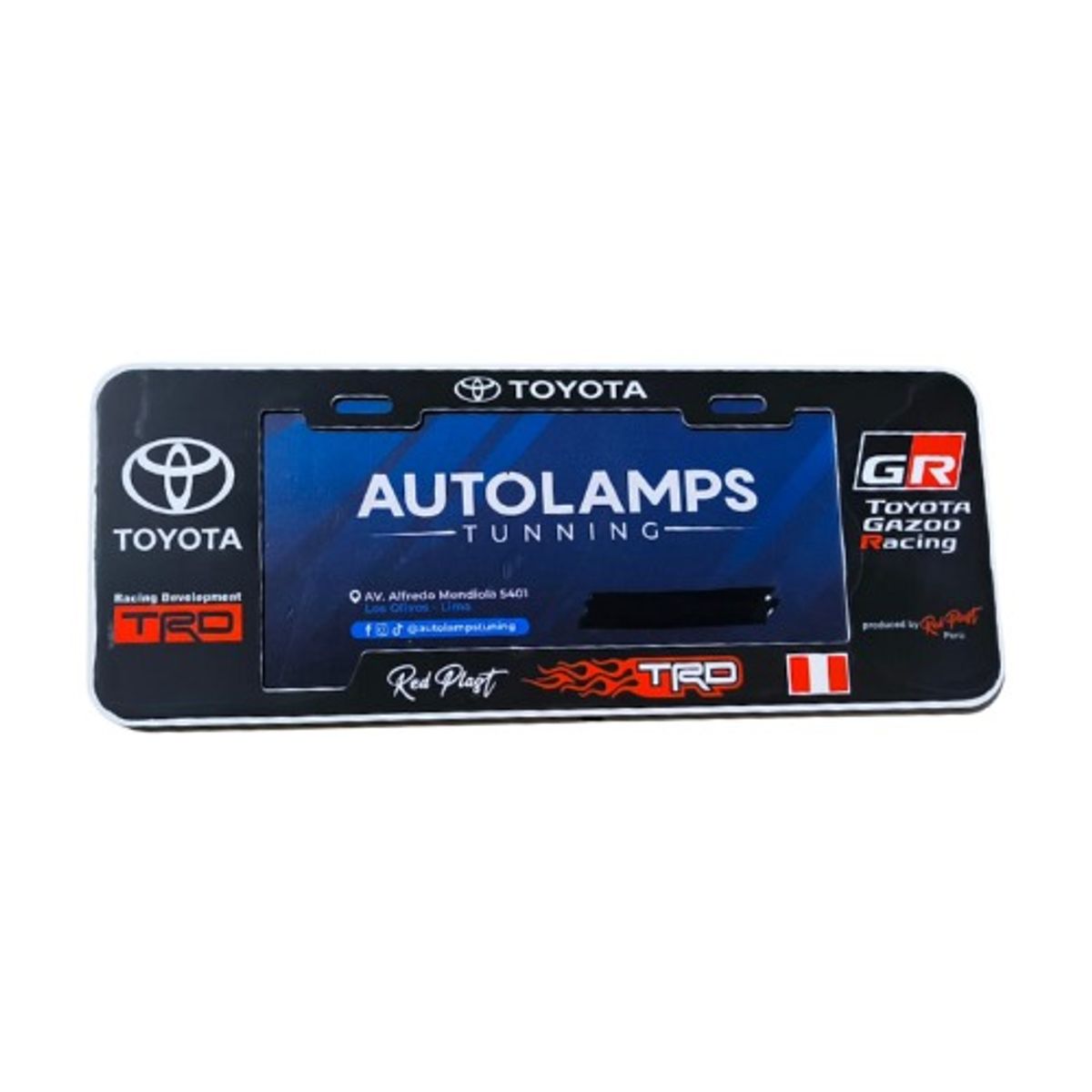 GENERICO - PORTAPLACA EUROPEA MODELO TOYOTA 2PCS