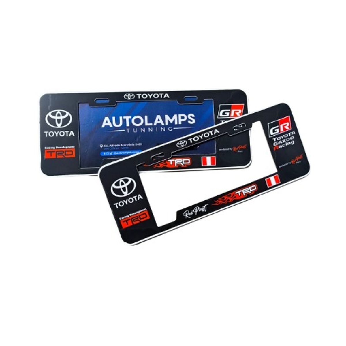 GENERICO - PORTAPLACA EUROPEA MODELO TOYOTA 2PCS