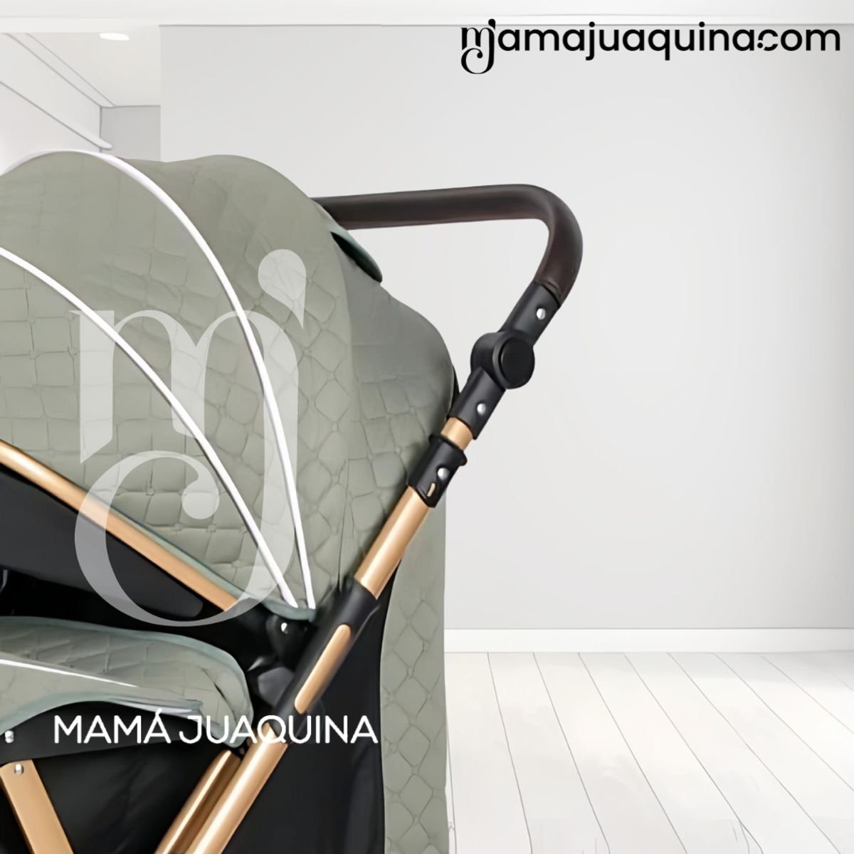Baby - Coche Cuna de Lujo con Mochila Pañalera «TURQUIA II» Green