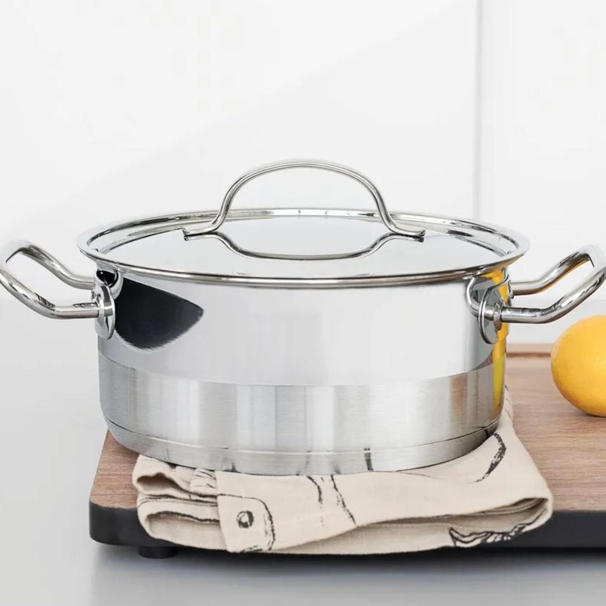 TRAMONTINA - Olla Baja N° 20 Profesional de Acero Inoxidable - Tramontina