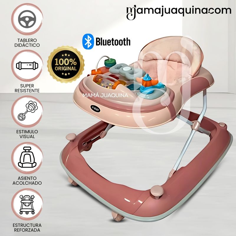BABY - Andador Musical Plegable con Bluettoth «RUDDER» Melon