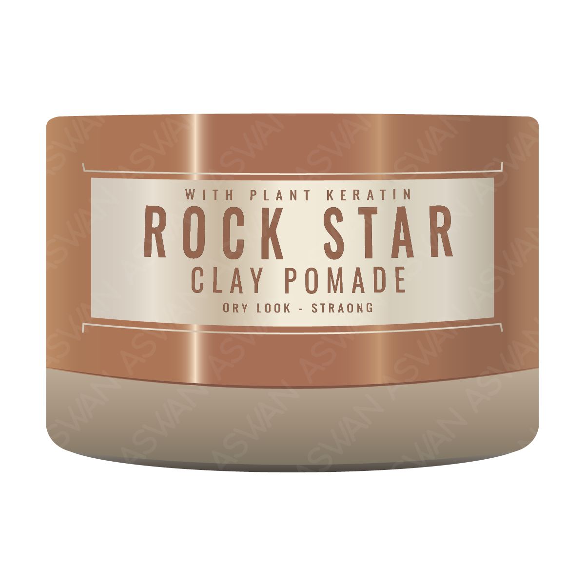 GENERICO - Rock Star Clay Pomade Dry Look - Straong Marron