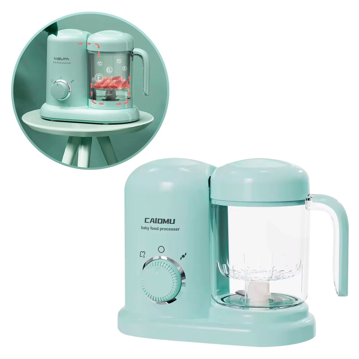 BUYPAL - Procesador de Alimentos para Bebés 2 en 1