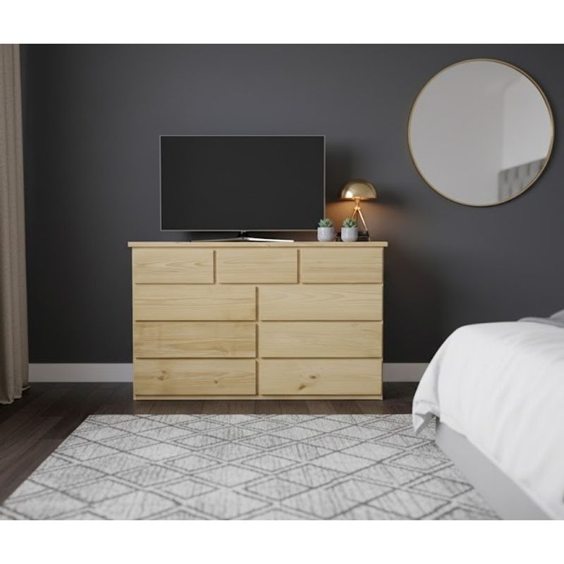 GENERICO - COMODA PINO DE 1.50 M COLOR NATURAL