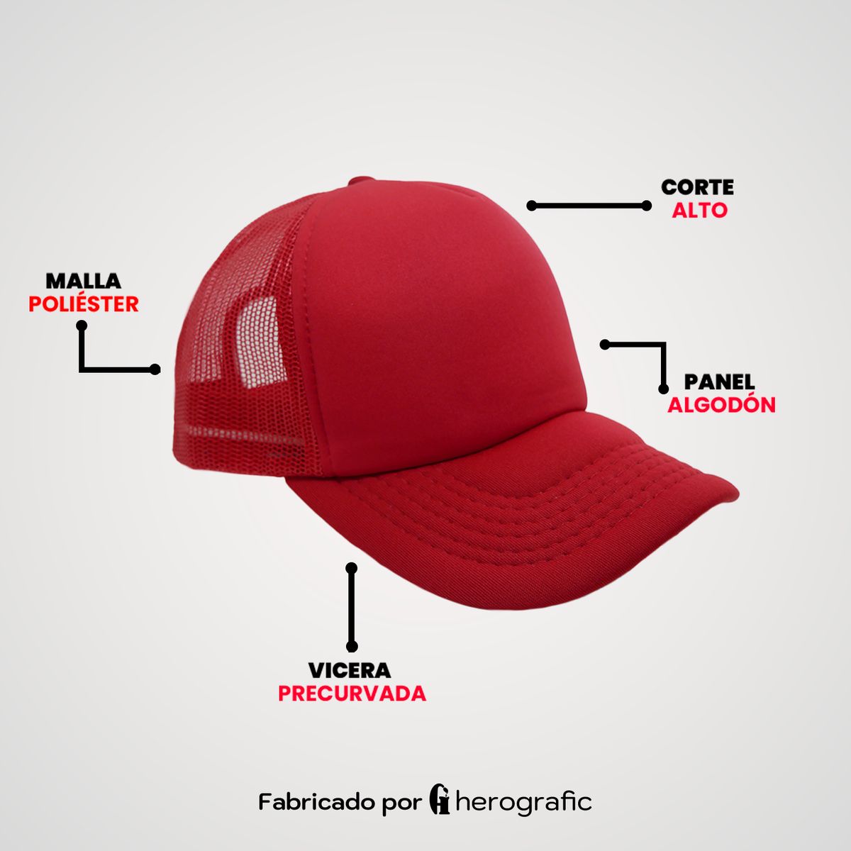 GENERICO - Gorra Trucker Malla Importada
