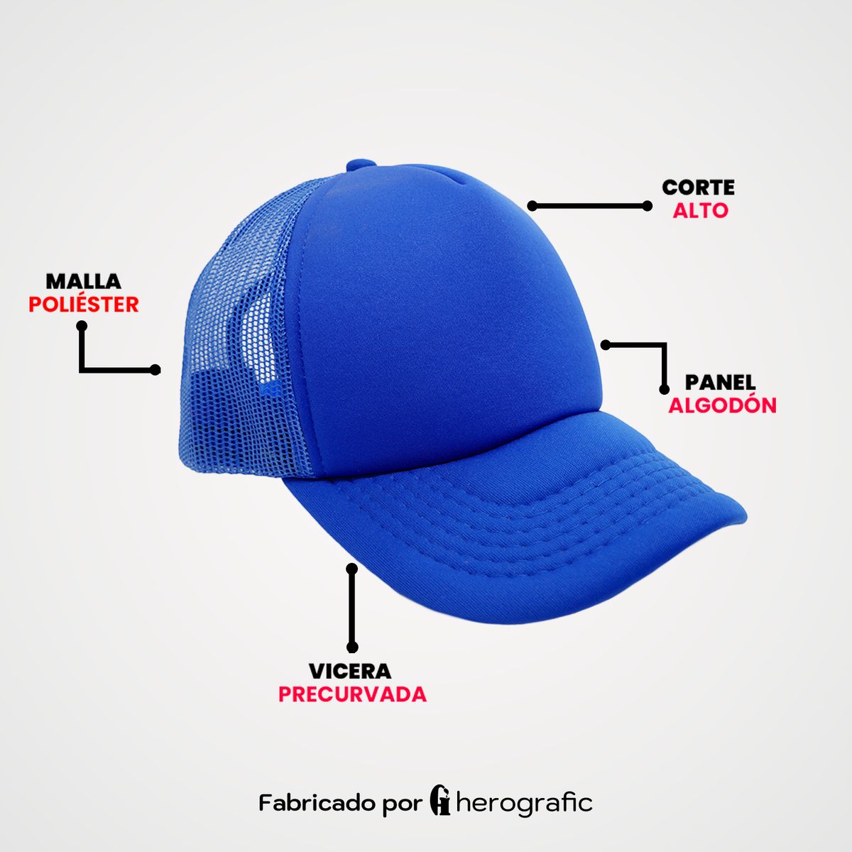 GENERICO - Gorra Trucker Malla Importada