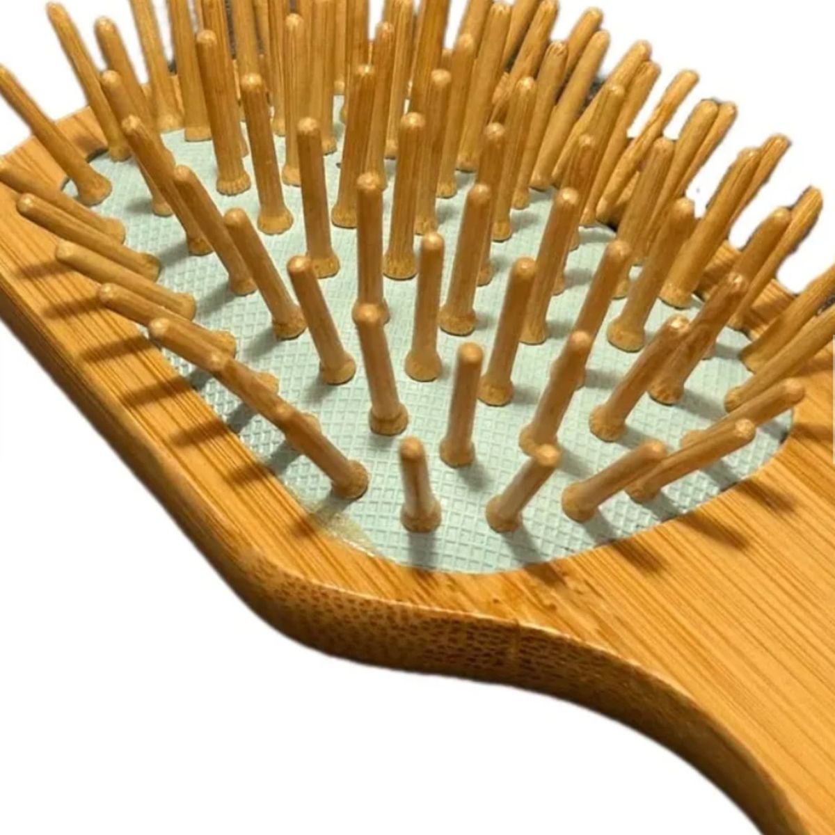 GENERICO - CEPILLO PEINE BAMBÚ ANTIFRIZZ PARA CARTERA VERDE