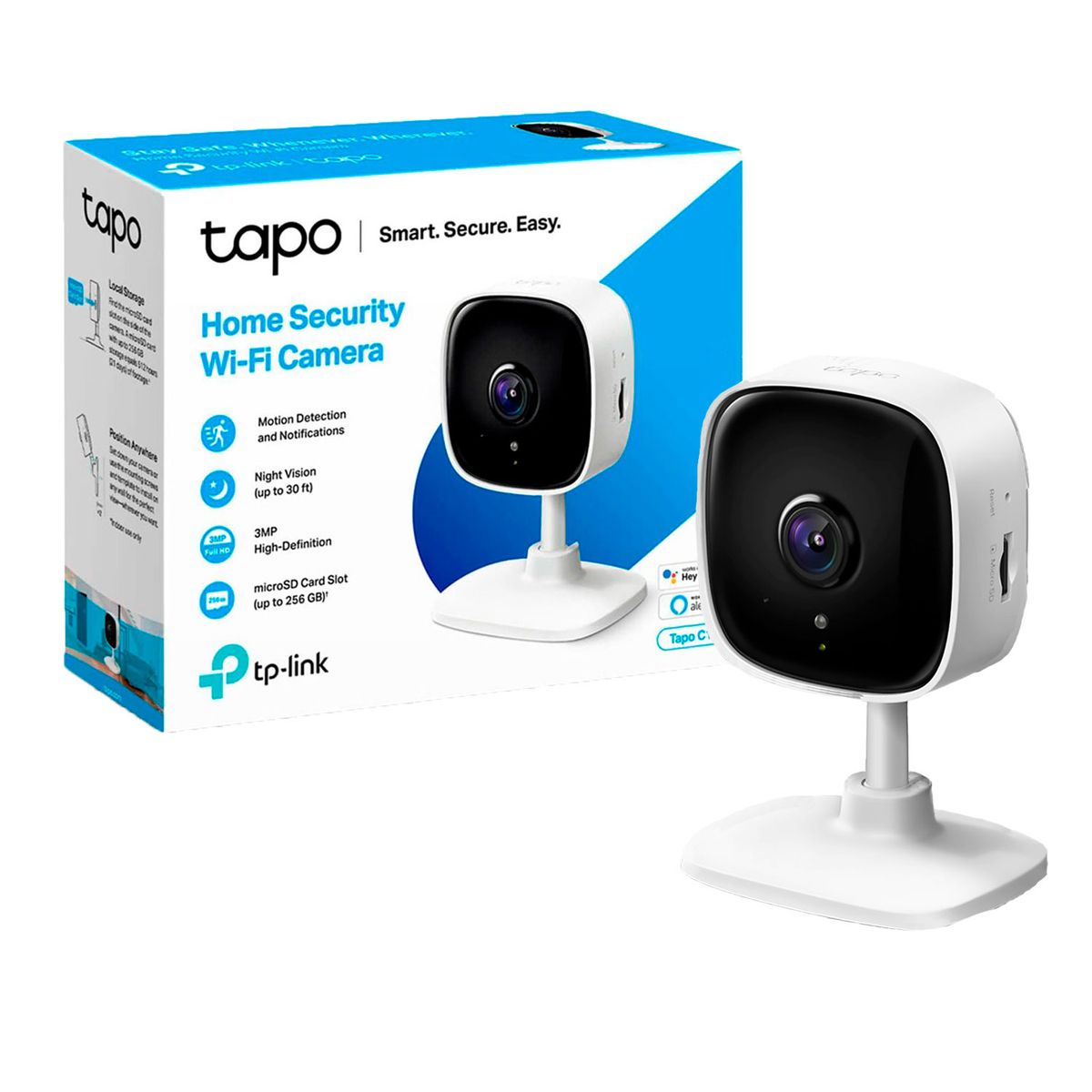 TP LINK - Tapo C110 3MP Cámara Seguridad Wi-Fi Interior