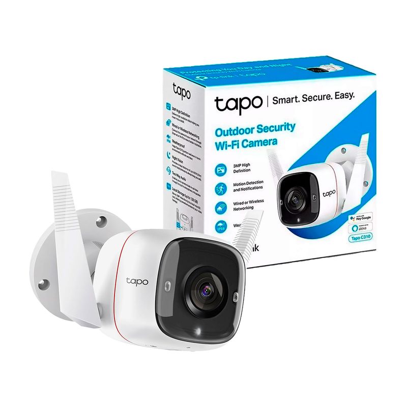 TP LINK - Tapo C310 3MP Cámara Seguridad Wi-Fi Exterior