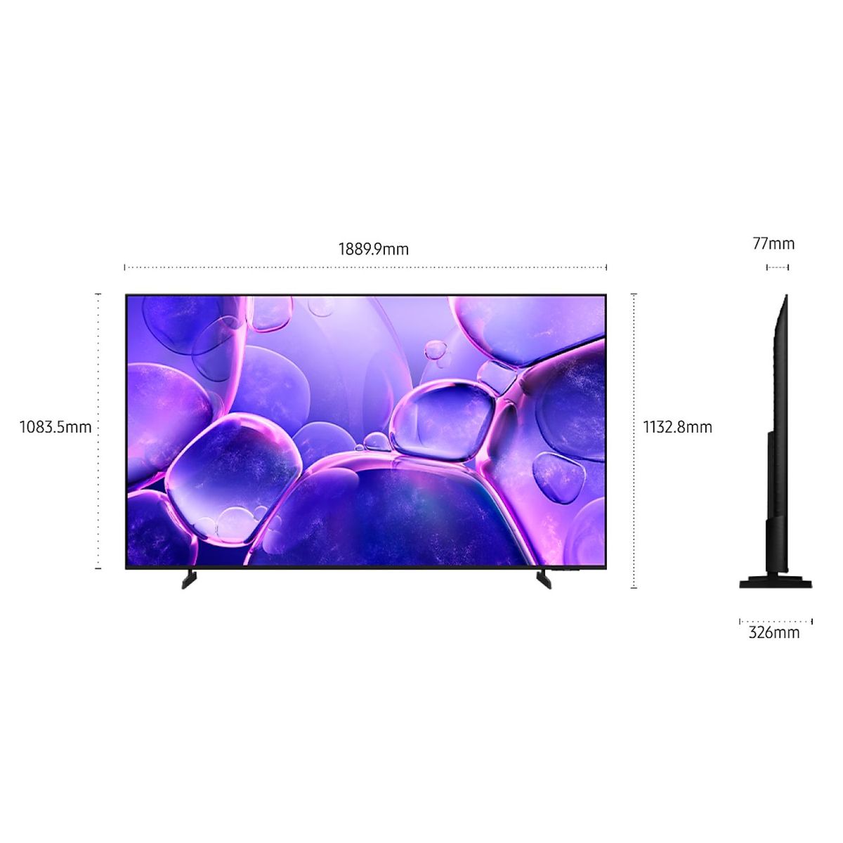 SAMSUNG - Televisor Samsung Smart TV 85"Crystal UHD 4K UN85U8000FGXPE - Nuevo 2025