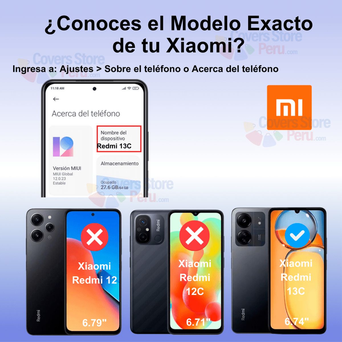 Mica para Xiaomi Redmi 13C Cerámica Anti-Espía Antishock, marca GENERICO - Foto 2
