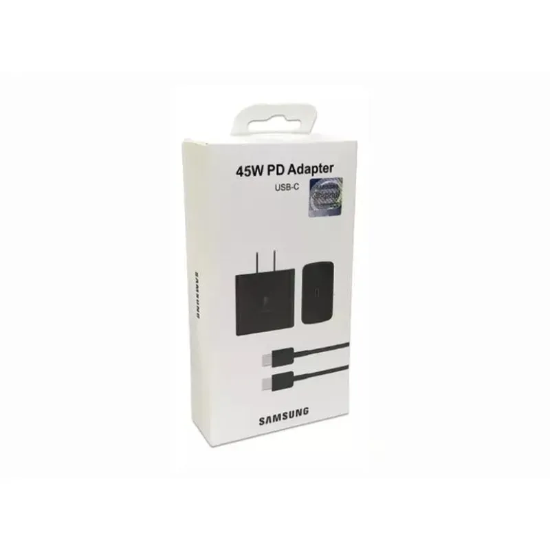 SAMSUNG - CARGADOR PARA SAMSUNG DE 45W NEGRO